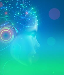 robotic head with wires coming from the brain