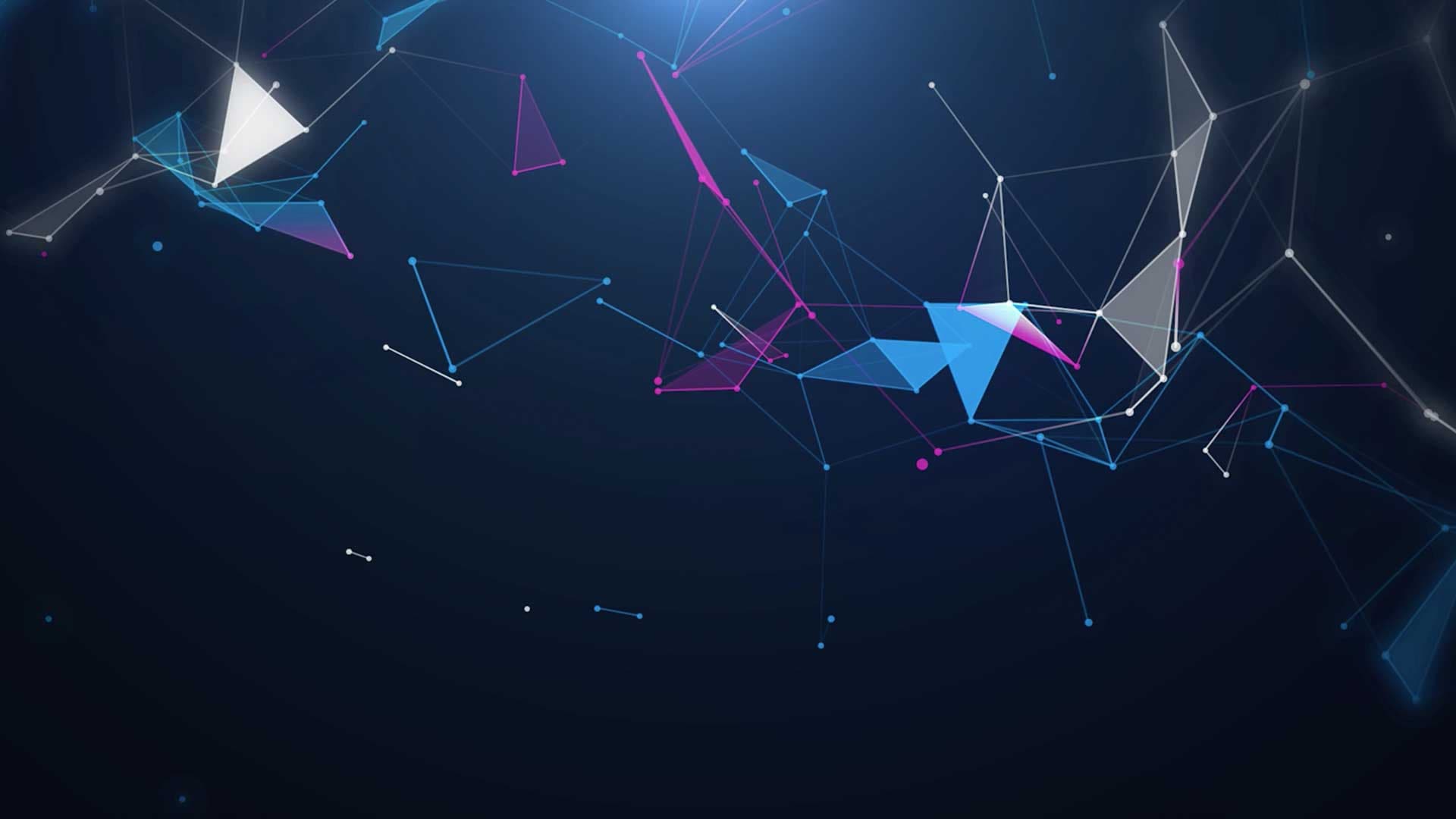 Brightly colered wave graphic