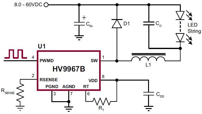 Microchip Technology  HV9967B Integrierte LED-Treiber mit Mittelwert-Konstantstromregelung