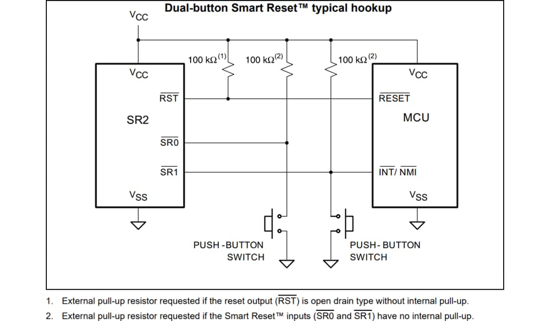 Applikations-Schaltungsdiagramm - STMicroelectronics SR2 Schalt-ICs