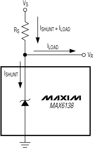 Blockdiagramm - Analog Devices / Maxim Integrated MAX6138 Shunt-Spannungsreferenz