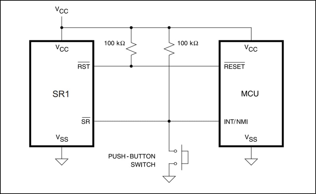 Applikations-Schaltungsdiagramm - STMicroelectronics SR1 Schalt-ICs