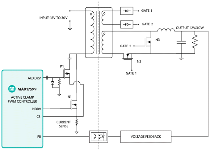 Blockdiagramm - Analog Devices / Maxim Integrated MAXREFDES41 Referenzkonstruktion