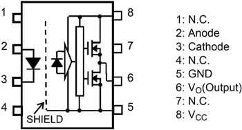 Toshiba TLP152/352 IGBT/MOSFET Gate Drive Photocouplers
