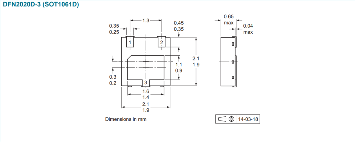 Technische Zeichnung - Nexperia BC5xPAS NPN-Transistoren im mittleren Leistungsbereich