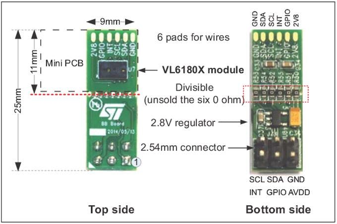 STMicroelectronics VL6180X-SATEL Satellitenplatine