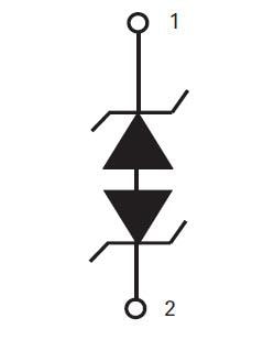 Blockdiagramm - Littelfuse SP1026 0201 30kV-TVS-Diodenarrays zum ESD-Schutz
