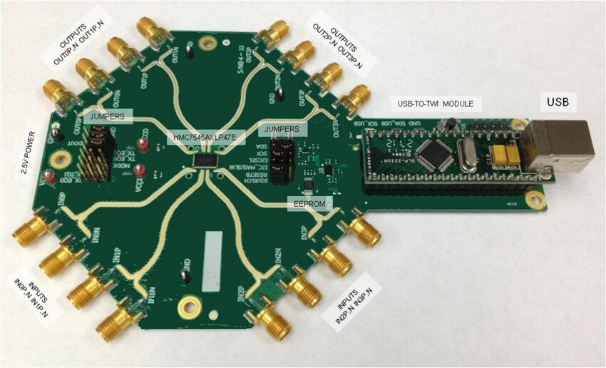 Analog Devices Inc. EVAL-HMC7545 Evaluierungsboard