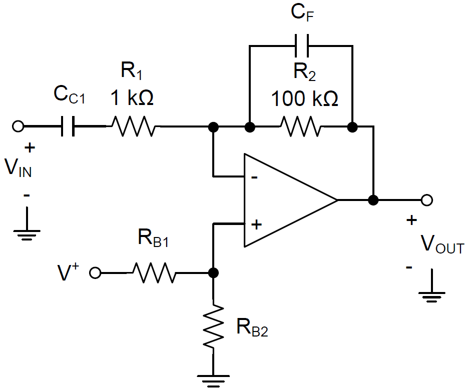 Schaltplan - Texas Instruments LMV55x/LMV55x-Q1 Micropower RRO-Verstärker