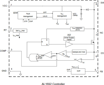Diodes Incorporated AL1692 LED-Treiber-Controller