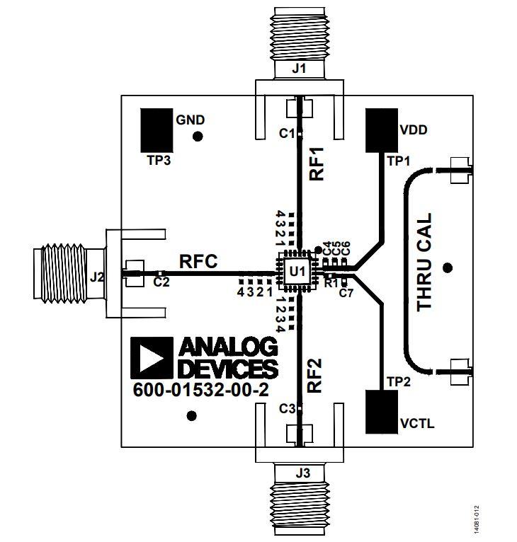 Analog Devices Inc. EVAL-ADRF5130 Evaluierungsboard