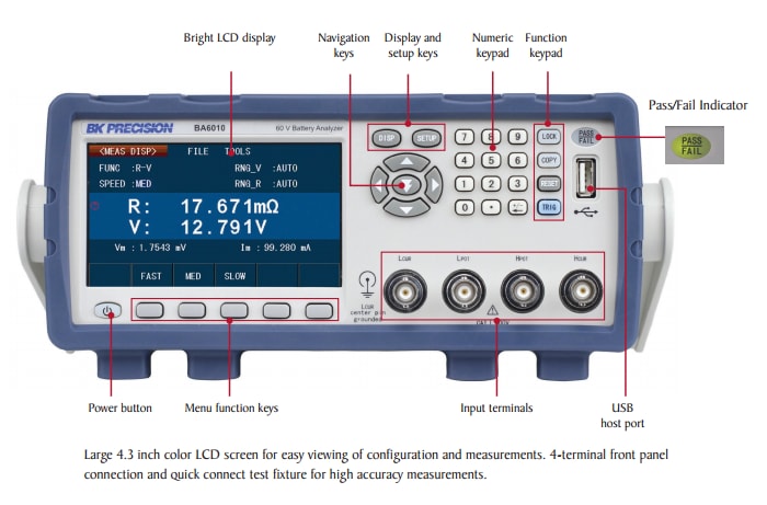 B&K Precision BA601x Battery Analyzers