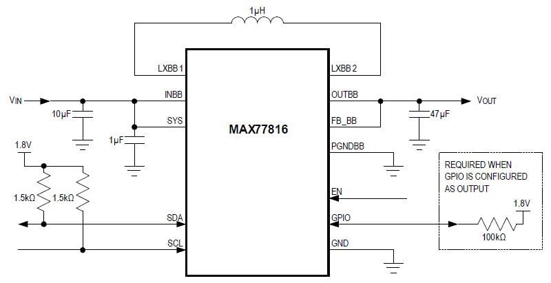 Analog Devices / Maxim Integrated MAX77816 Abwärts-/Aufwärtswandler