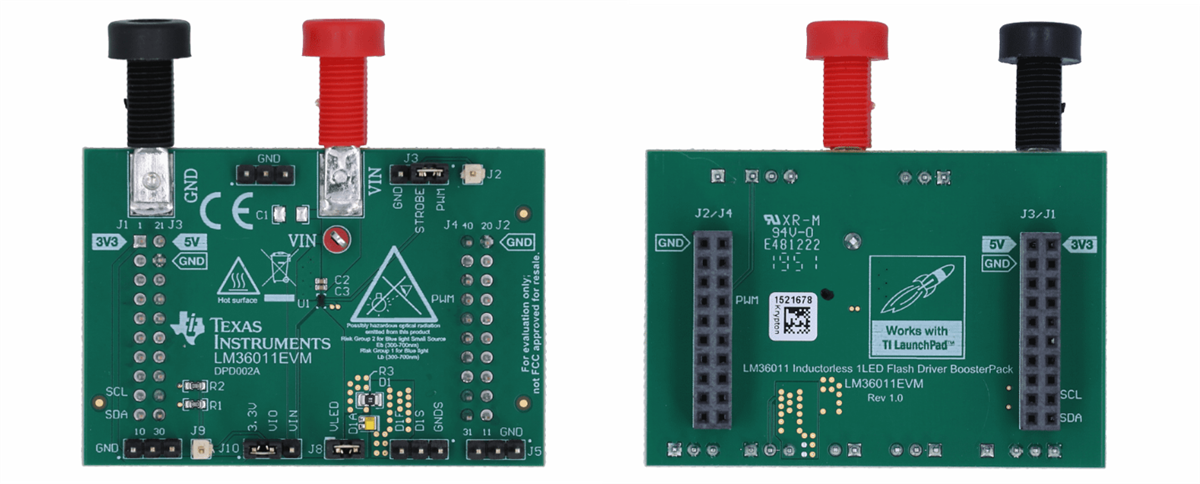 Texas Instruments LM36011EVM 1-LED-Flashtreiber-Evaluationsmodul