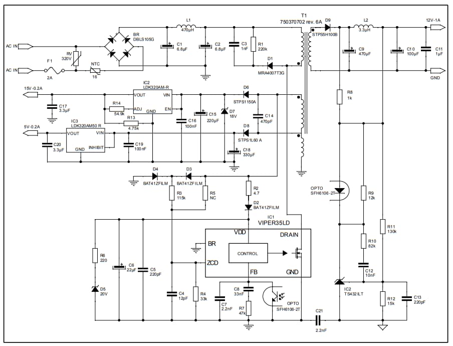 Schaltplan - STMicroelectronics STEVAL-ISA183V1 Evaluierungsboard