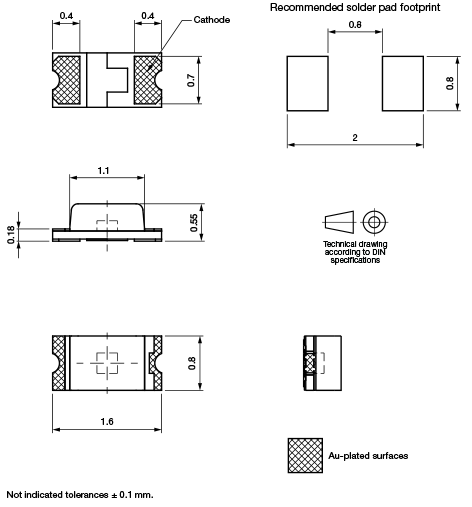 Vishay Semiconductors VLMTG1400 0603 Chip-LED mit hoher Helligkeit