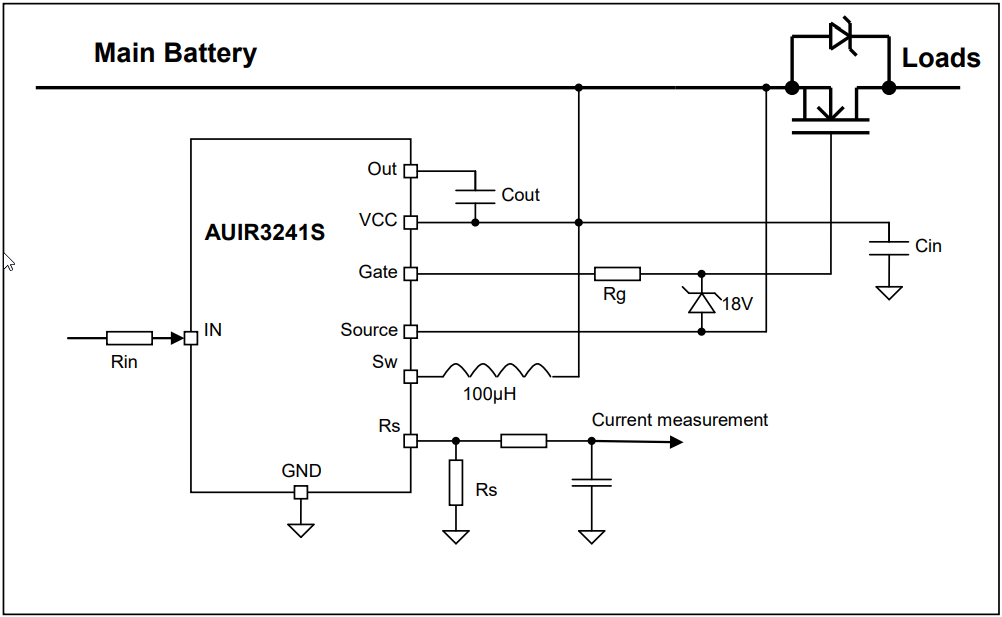 Blockdiagramm - Infineon Technologies AUIR3241S und AUIR3242S High-Side-MOSFET-Treiber