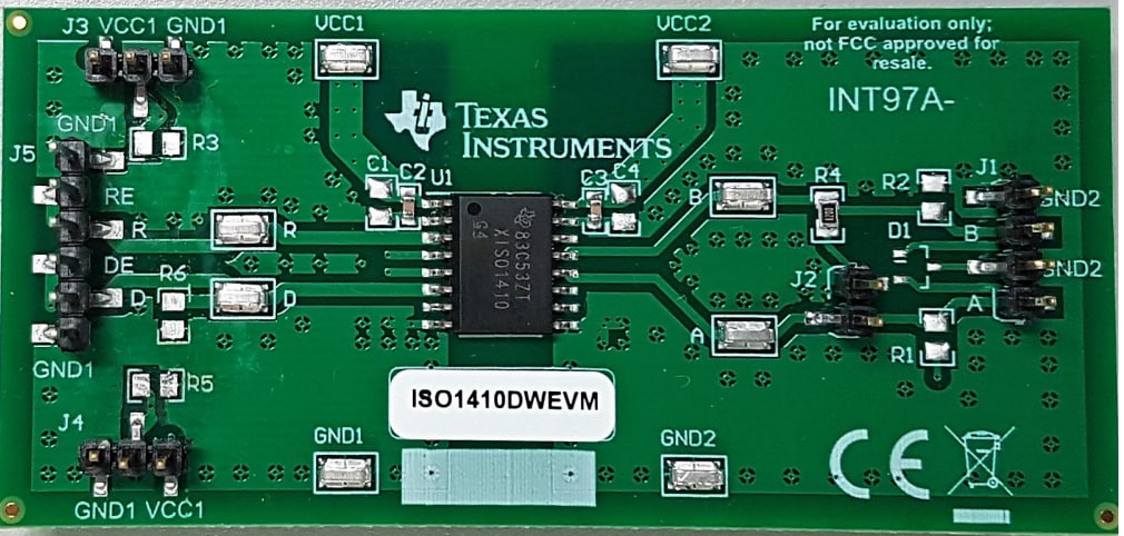Schaltplan - Texas Instruments ISO1410DW Evaluierungsmodul