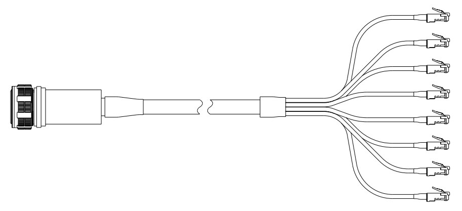 Amphenol Aerospace Oktaler 1000BASE-T-zu-SGMII-Konverter