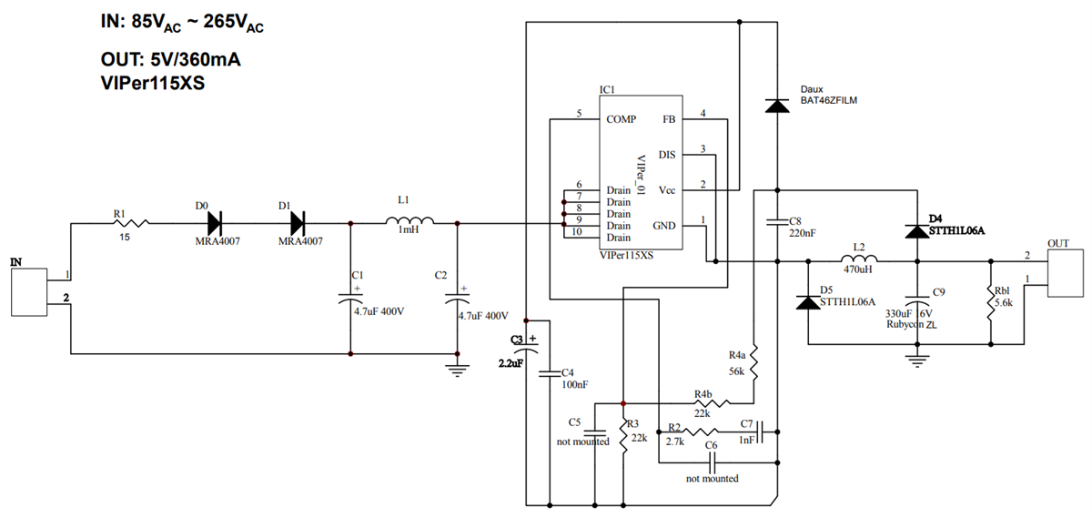 Schaltplan - STMicroelectronics STEVAL-ISA195V1 Evaluationsboard