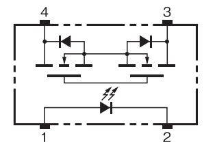 Blockdiagramm - Omron Electronics G3VM-VY MOSFET-Relais im SOP-Gehäuse