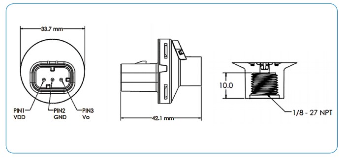 Tabelle - Amphenol Advanced Sensors NovaSensor FMA-Filtrationsluftwiderstands-Sensoren