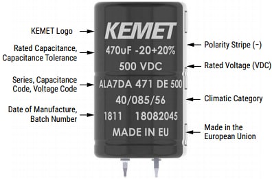 Infografik - KEMET ALA7D und ALA8D Snap-In-Kondensatoren