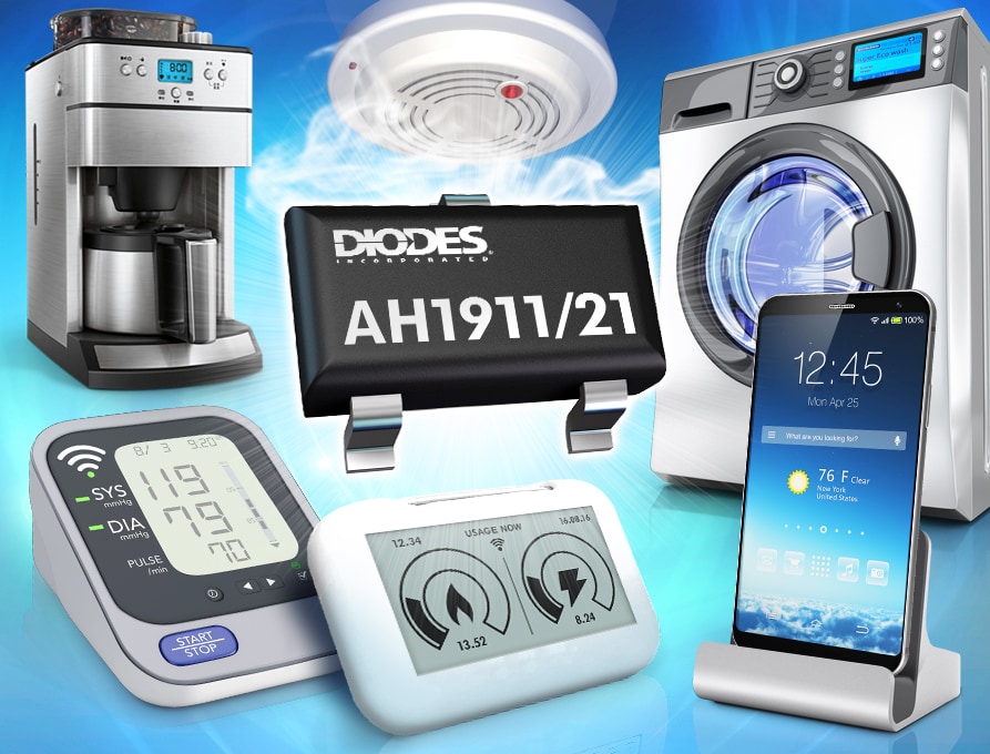 Diodes Incorporated AH1911/AH1921 Omnipolare Hall-Effekt-Schalter