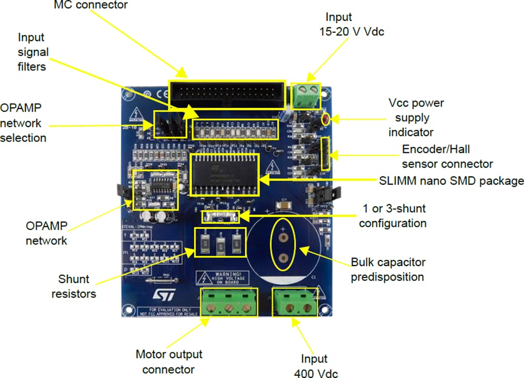 STMicroelectronics STEVAL-IPMnM2S Motorantriebs-Leistungsboard