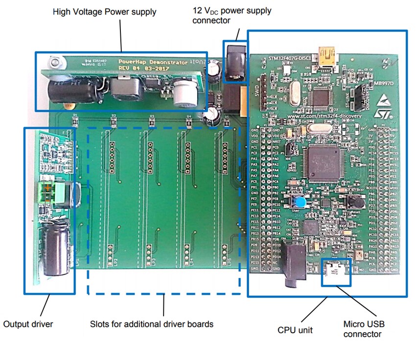 EPCOS / TDK PowerHap Piezo-Aktuator-Evaluierungskit