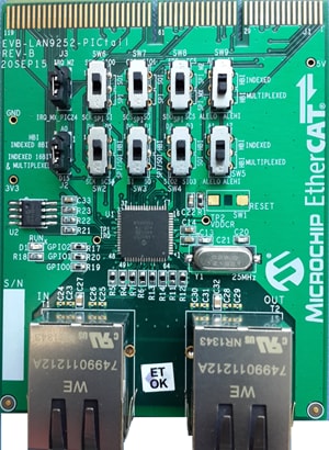 Microchip Technology LAN9252 Slave-Controller-Evaluierungsboards