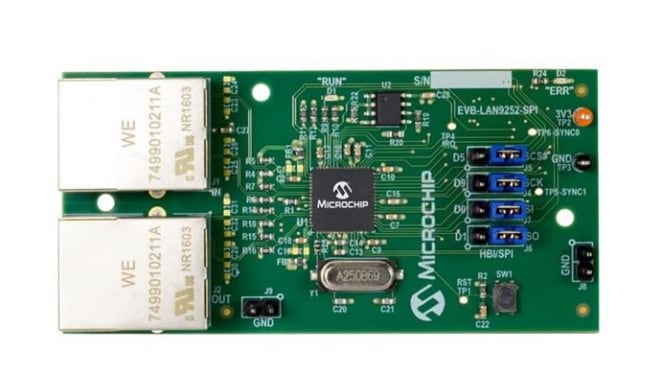 Microchip Technology LAN9252 Slave-Controller-Evaluierungsboards