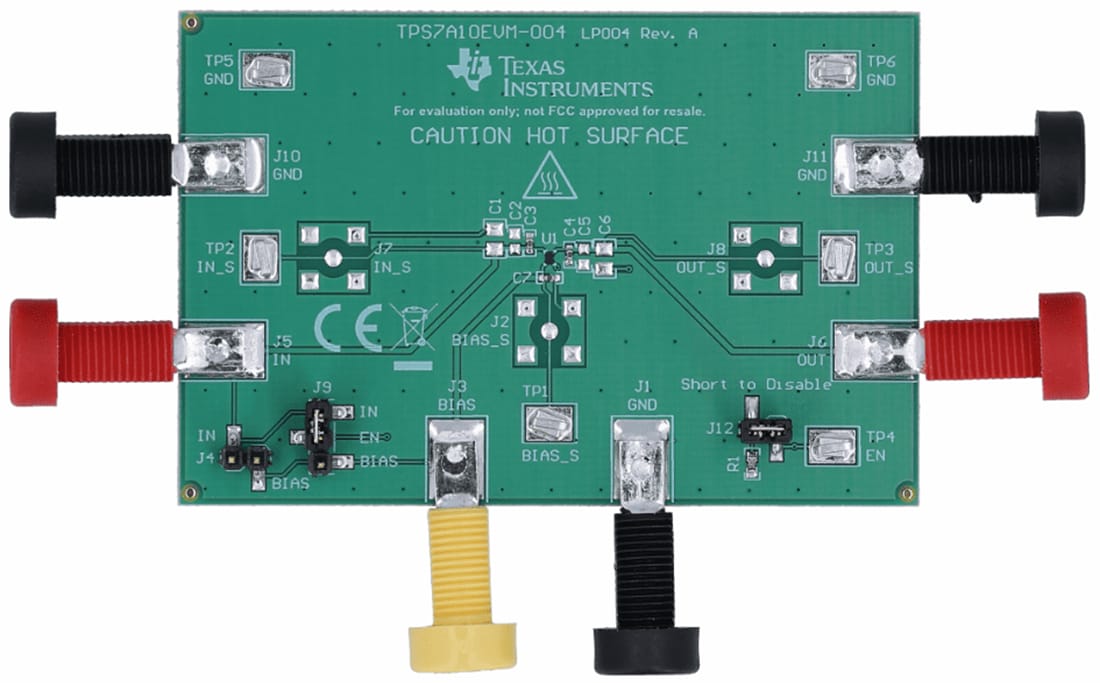 Technische Zeichnung - Texas Instruments TPS7A10EVM-004 Evaluationsmodul (EVM)