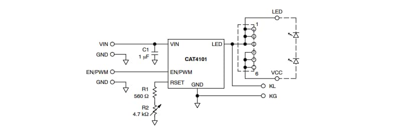 onsemi CAT4101AEVB Evaluierungsboard
