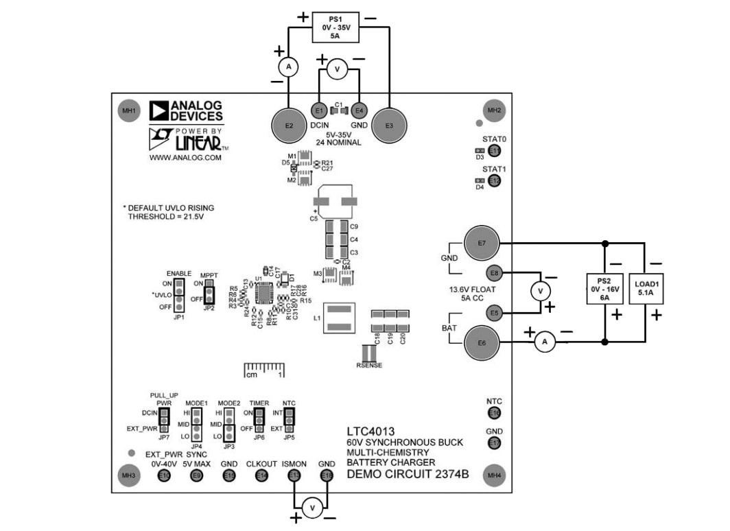 Schaltplan - Analog Devices Inc. DC2374B Demonstrationsboard für das LTC4013 Ladegerät