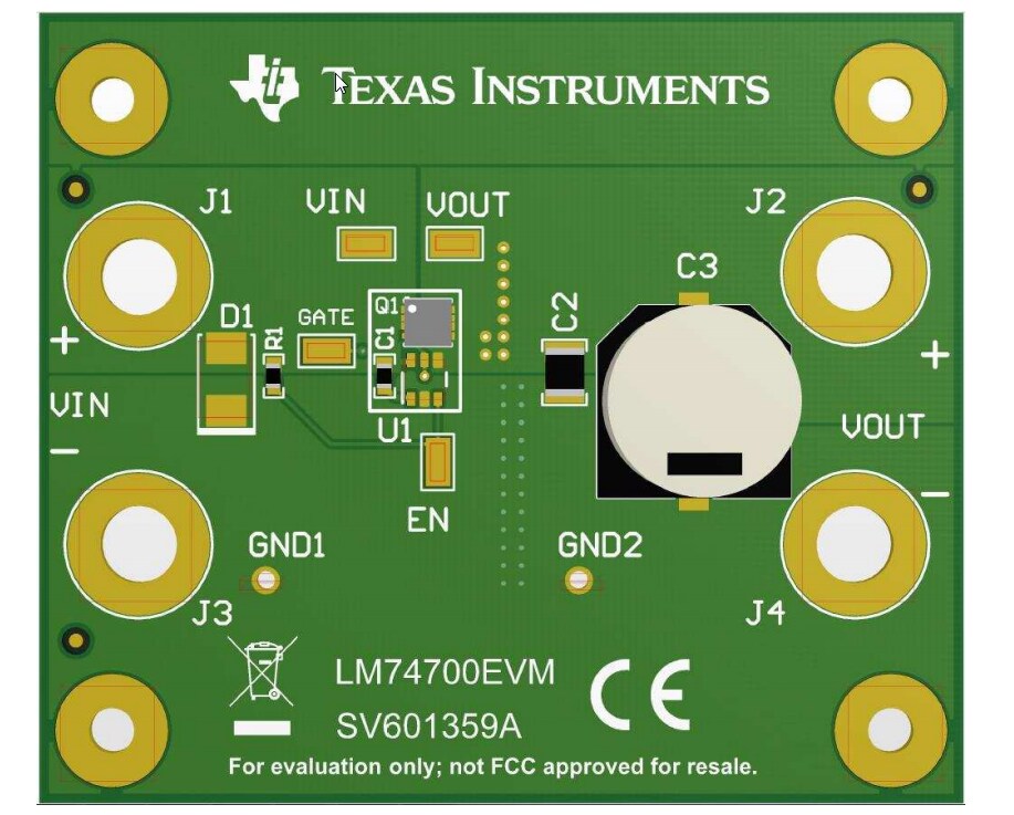 Schaltungsanordnung - Texas Instruments LM74700EVM Evaluierungsmodul
