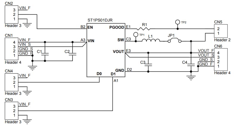 Schaltplan - STMicroelectronics STEVAL-1PS01DJR Evaluierungsboard