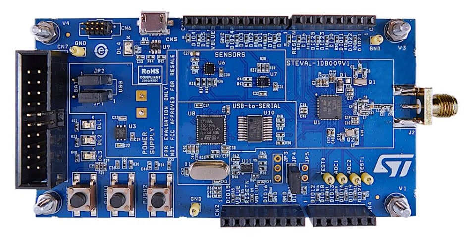 Schaltungsanordnung - STMicroelectronics STEVAL-IDB009V1 Evaluierungsplattform