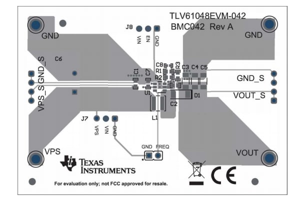 Schaltungsanordnung - Texas Instruments TLV61048EVM-042 Evaluierungsmodul
