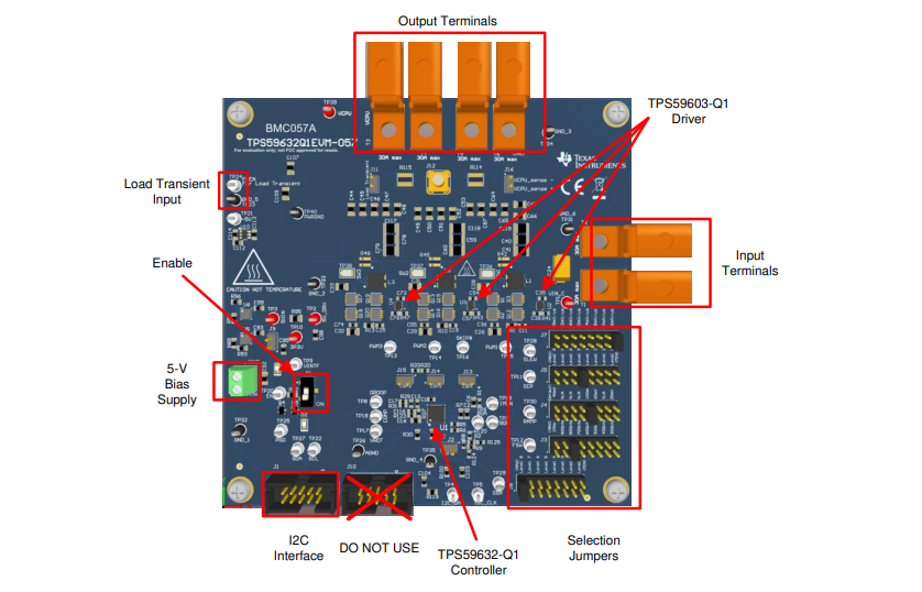 Texas Instruments TPS59632Q1EVM-057 Evaluierungsmodul