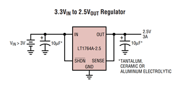 Applikations-Schaltungsdiagramm - Analog Devices Inc. LT1764/A LDO-Regler