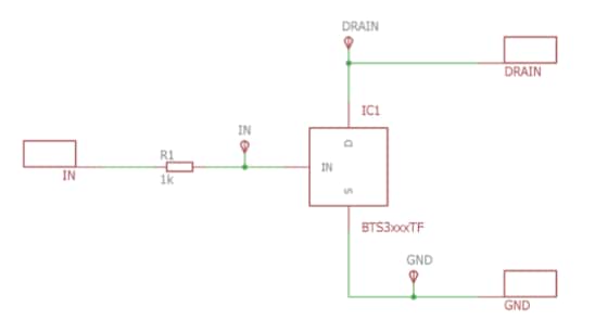 Schaltplan - Infineon Technologies BTS3125TF Demonstrationsboard