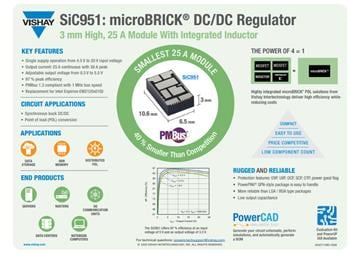 Infografik - Vishay microBRICK®-DC/DC-Reglermodule