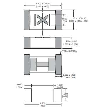 Tabelle - Littelfuse AECQ-konforme 440-A-1206-Sicherungen