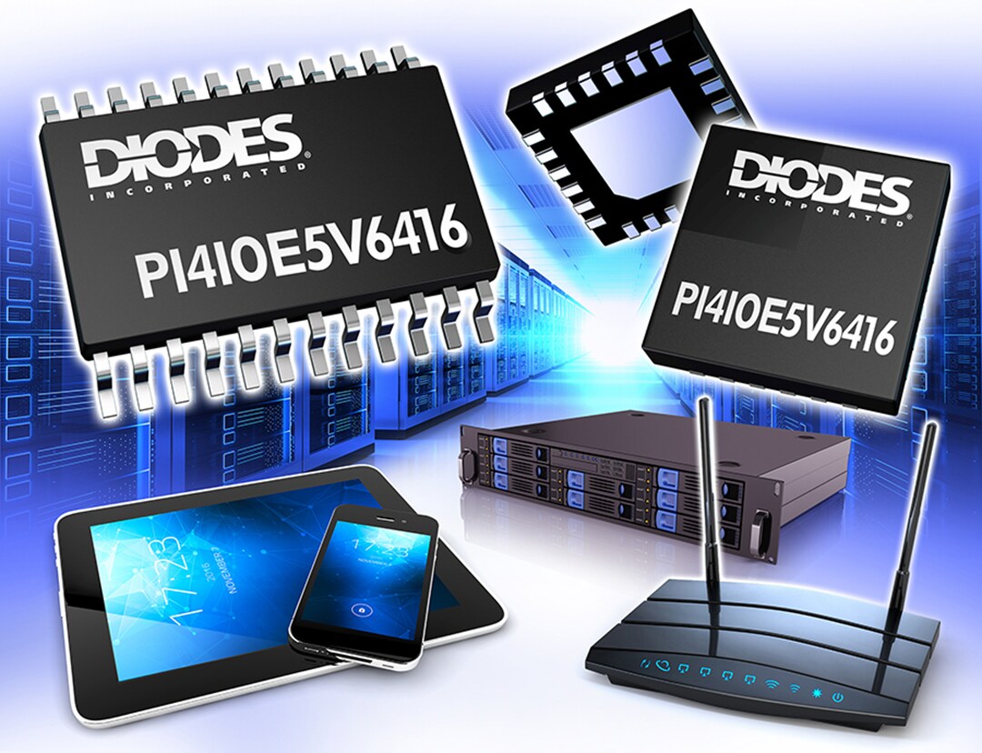 Diodes Incorporated PI4IOE5V6416 16-Bit-I²C-I/O-Expander