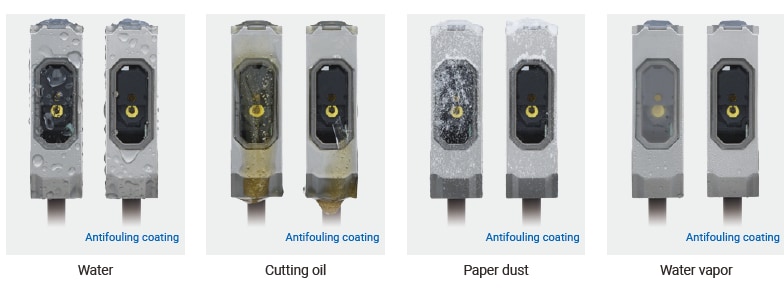 Tabelle - Omron Industrial Automation E3AS Fotoelektrische Reflexionstyp-Sensoren