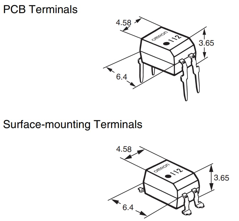 Omron Electronics G3VM-AR und G3VM-DR MOSFET-Relais
