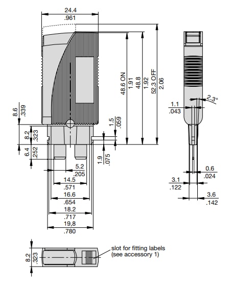 Chart - E-T-A Circuit Breakers 1180 Thermal Overcurrent Circuit Breakers