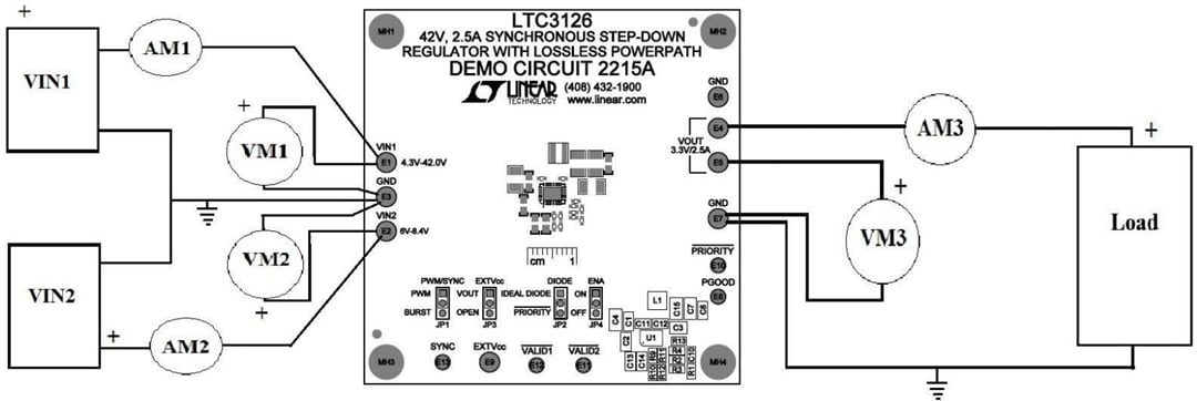 Technische Zeichnung - Analog Devices Inc. DC2215A Demonstrations-Leiterplatte
