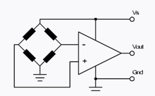 Applikations-Schaltungsdiagramm - Amphenol All Sensors AXCA Verstärkte Mitteldrucksensoren